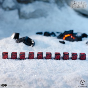 Game of Thrones. Targaryen kauliukų rinkinys 10xD6 Q-WORKSHOP